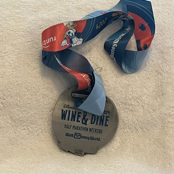 Run Disney 2024 Wine & Dine Two Course Challenge Medal Mickey Remy Tiana - Picture 5 of 6